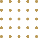 Motif décoratif de points dorés sur fond noir
